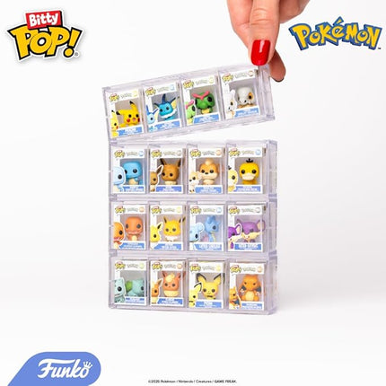 Funko Pop! Bitty: Pokemon - Bulbasaur, Flareon, Pichu, and Charizard - 0.9 Inch (2.2 Cm) Collectable - Gift Idea - Stackable Display Shelf Included - Gift Idea - Party Bags Stocking