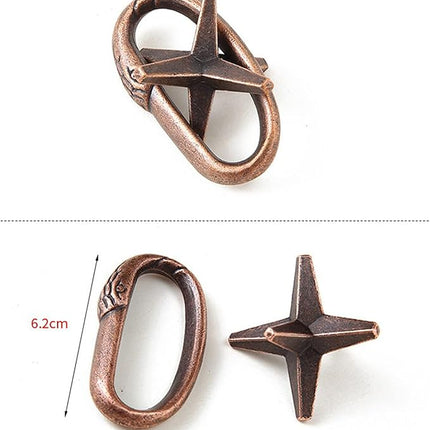 FantasyDay 15 Pcs Brain Teaser Puzzle,Metal Puzzle, Unlock Interlock IQ Test Game, Magic Trick Toy Gift for Kids and Adults