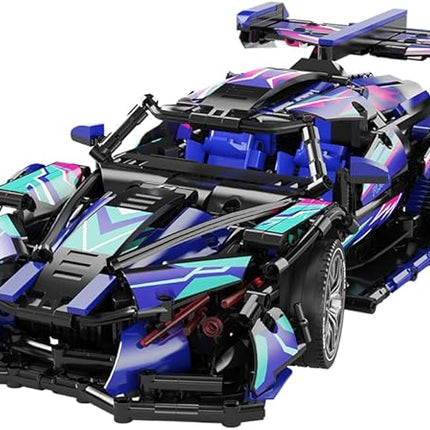 Sports Car Building Blocks Toys for Boys & Adults - 1391 Piece Challenging Racing Car Building Kit, DIY Model Set for Age 8-14