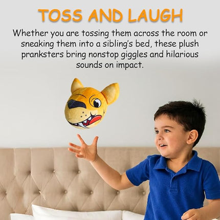 T-Rex Dinosaur Plush Toy - Funny Interactive Animal Plushie with Silly Giggling, Laughing, and Farting Sounds, Hilarious Prank Gag Gift