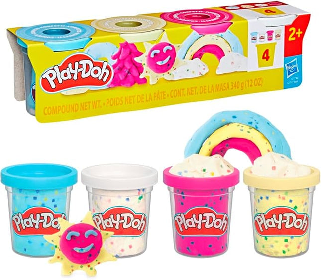 Play-Doh 4 Pack Confetti Putty - Colourful Clay Set for Creative Play and Crafts