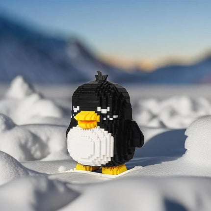 Larcele Animal Series Micro Building Blocks Animal Set, DIY Mini 3D Building Toy Bricks,1499 Pieces KLJM-07 (Penguin)