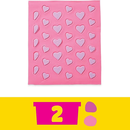 Play-Doh Barbie Hearts and Hair Set, Make Doll Clothes with Modeling Compound & 10 Fashion Accessories, Arts & Crafts for Girls & Boys 5+