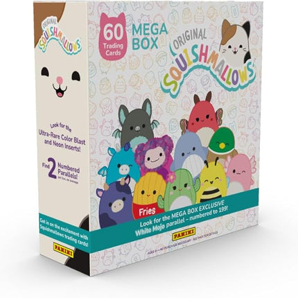 Panini Squishmallows Mega Box – Official Trading Cards – Includes Parallels & Exclusive Inserts – Retail Sealed Box