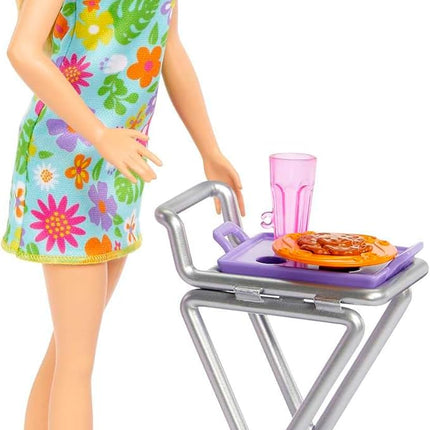 Barbie Doll & 25+ Accessories, Ultimate Pantry Playset with Dollhouse Furniture, Food-Themed Pieces & Sticker Sheet