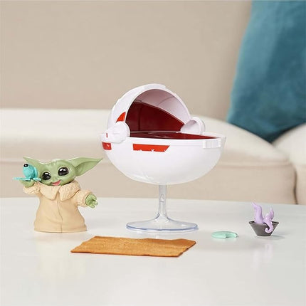 STAR WARS The Bounty Collection Grogu’s Hover-Pram Pack The Child Collectible 2.25-Inch-Scale Figure with Accessories, Kids Ages 4 and Up,Multi-Colored,Standard,F2854