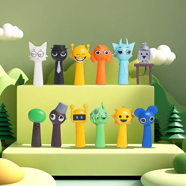 Action Figures Mystery Box,Mystery Box,Sprunky Toys Collection Decoration Set, Sprunkies Toys for Collectible Figurine Gifts Both Play and Display (8PCSB)