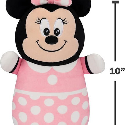 Squishmallows Original Disney 10-Inch Minnie Mouse HugMees - Medium-Sized Ultrasoft Official Jazwares Plush