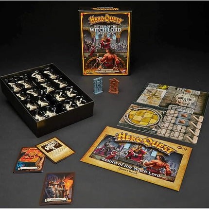 Avalon Hill HeroQuest Return of The Witch Lord Quest Pack, Dungeon Crawler Game for Ages 14+, Requires HeroQuest Game System to Play