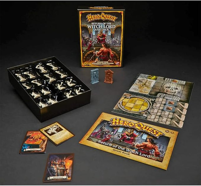 Avalon Hill HeroQuest Return of The Witch Lord Quest Pack, Dungeon Crawler Game for Ages 14+, Requires HeroQuest Game System to Play