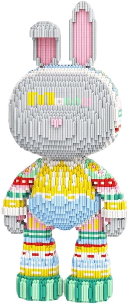 DAHONPA Animal Knitted Sweater Rabbit Micro Building Blocks Set (8000PCS), Gift for Adults and Kids