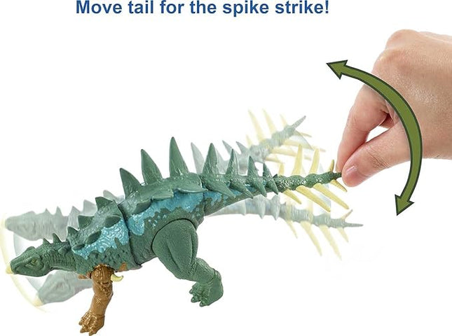 Jurassic World Toys Fierce Force Chialingosaurus Dinosaur Action Figure Movable Joints, Realistic Sculpting & Single Strike Feature, Kids Gift Ages 3 Years & Older