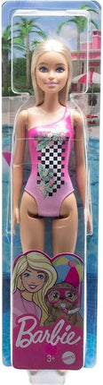 Barbie - Beach Doll - Pink Bathing Suit (HDC50)