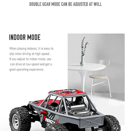 RC Off-Road Vehicle Model, 1/32 Scale 4WD Mini Electric 2.4G Remote Control High Speed Drift Off-Road, Mini Racing Drift Car for Adults
