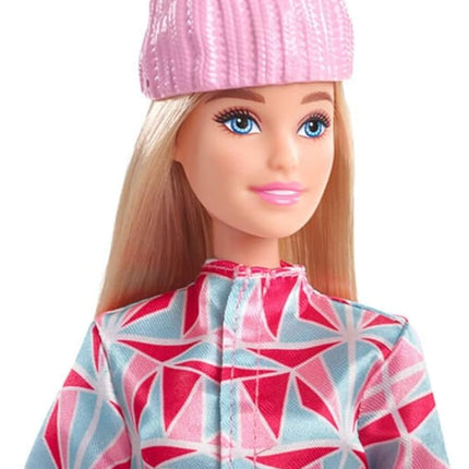 Barbie Snowboarder Fashion Doll, Winter Sports Theme with Blonde Hair, Jacket, Pants & Snowboard Accessories