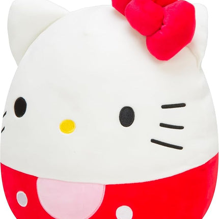 Squishmallows Original Sanrio 14in Hello Kitty in Red Overalls – Official Jazwares Plush (Large)
