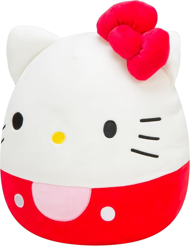 Squishmallows Original Sanrio 14in Hello Kitty in Red Overalls – Official Jazwares Plush (Large)