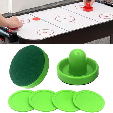 Generic Air Hockey Pushers and Air Hockey Pucks, Goal Handles Paddles for Adults and Kids Air Hockey Table Equipment for Game Tables