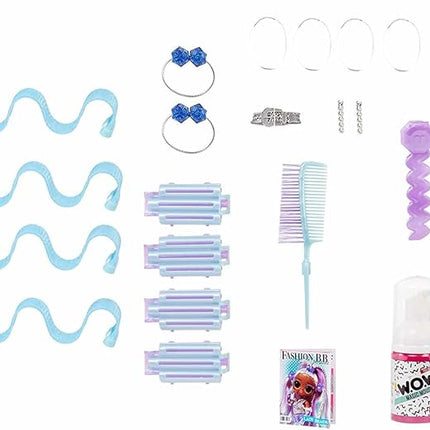 L.O.L. Surprise! OMG Fashion Show Hair Edition Lady Braids 10" Fashion Doll w/Magic Mousse, Transforming Hair, Including Stylish Accessories, Holiday Toy Playset for Kids Ages 4 5 6+ & Collectors