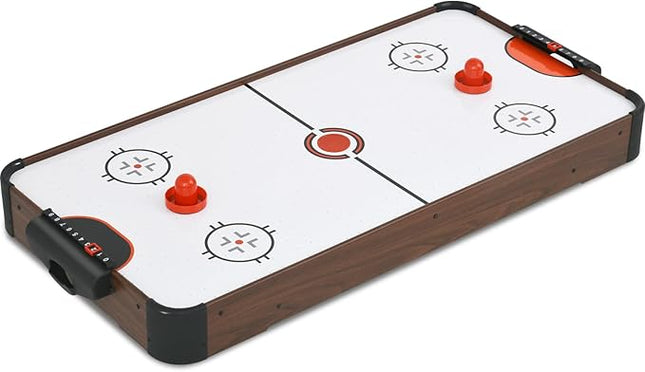 40in Tabletop Air Hockey Table, Portable Arcade Game Table for Kids and Adult, Indoor Game Table w/ 2 Pucks, 2 Pushers, Electronic Motor Fans for Game Room、Family Recreation
