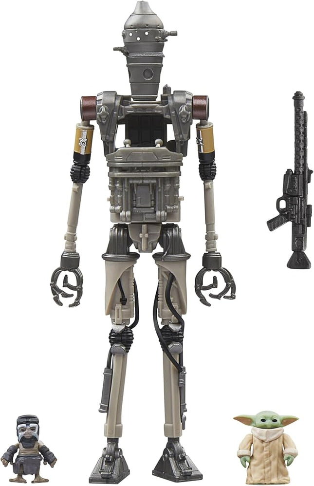 STAR WARS The Vintage Collection IG-12, Grogu & Anzellan, Deluxe The Mandalorian 3.75 Inch Collectible Action Figure 3-Pack
