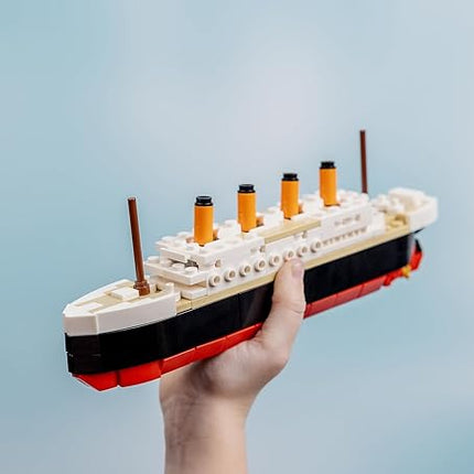 Brick Loot Titanic Micro Building Blocks Set – 217-Piece DIY Ship Model Kit, Mini Bricks for Adults & Kids, 3D Puzzle STEM Toy, Collectible Display, Gift for Ship Lovers & Puzzle Fans (Medium)
