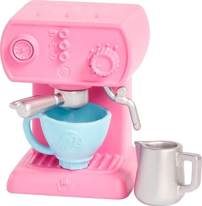 Barbie Chelsea Can Be Playset, Brunette Barista Small Doll with Removable Outfit & 7 Career Accessories Including Coffee Maker