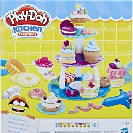 Play-Doh Kitchen Creations Bakery Creations Play Food Set with 8 Non-Toxic Colours, 2-Ounce Cans