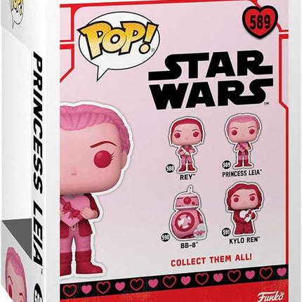 Funko Pop Star Wars: Valentines - Princess Leia Organa - Collectable Vinyl Figure - Gift Idea - Official Merchandise - Toys for Kids & Adults - Sci-Fi Fans - Model Figure for Collectors and Display