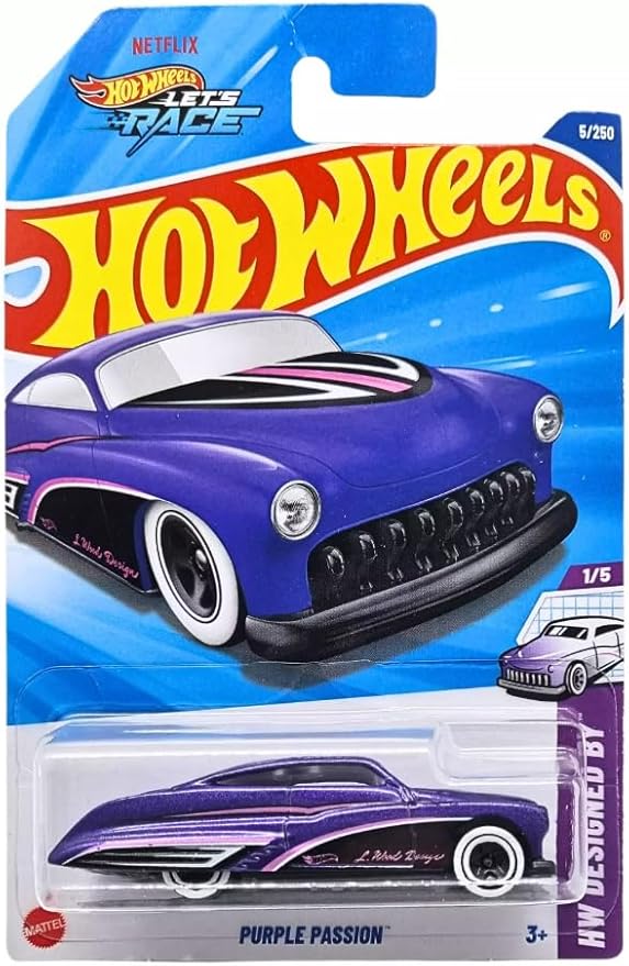 Hot Wheels Purple Passion HW Designed by 1/5 1:64 Scale Die-Cast
