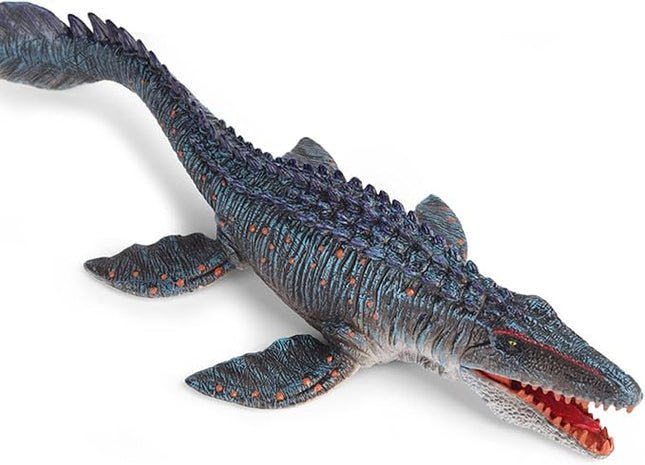 EOIVSH Large Mosasaurus Toy 13.4", Realistic Deep Sea Monster Mosasaurus Dinosaur Plastic Hand-Painted Ocean Animal Model Figurine for Bath Pool Toy, Birthday Gifts, Party Favors, Kids Toys