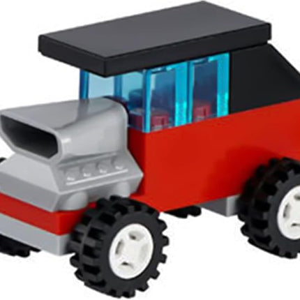 LEGO Classic 30510 90 Years of Cars 71 Piece Iconic Cars Toy Set Polybag with 4 Mini Build Cars for Builders Aged 4 and Up, Multicolor