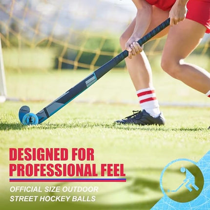 Street Hockey Balls - Official Outdoor Roller Balls for Indoor Games, Ideal for Sports Enthusiasts