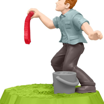 Mattel Jurassic World Bite Club Dinosaur Action Figure & Accessory, Velociraptor 'Blue' Chubby-Stylized Toy Dino Collectible