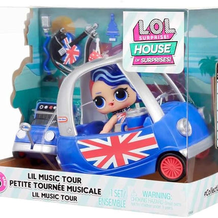 L.O.L. Surprise! OMG House of Surprises Lil Music Tour Playset with Cheeky Babe Collectible Doll and 8 Surprises, Dollhouse Accessories, Holiday Toy, Great Gift Kids Ages 4 5 6+ Years Old & Collector