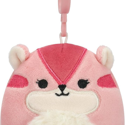 Squishmallows Original Clip 5-Pack – Boyle Fruit Bat, Dianalee Chipmunk, Theodore Roadrunner, Earling Mushroom Bat, Truman Turtle