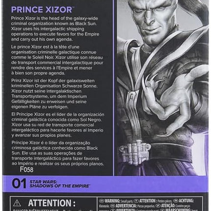 STAR WARS The Black Series Prince Xizor, Shadows of The Empire Premium Collectible 6 Inch Action Figure