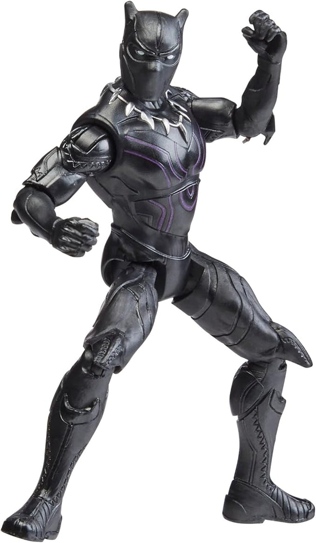 Marvel Mech Strike Mechasaurs, 4-Inch Black Panther with Sabre Claw Action Figures, Super Hero Toys for Kids Ages 4 and Up
