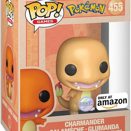 Funko Pop Games: Pokemon - Charmander - Softcolor - Amazon Exclusive - Collectable Vinyl Figure - Gift Idea - Official Merchandise - Toys for Kids & Adults - Video Games Fans