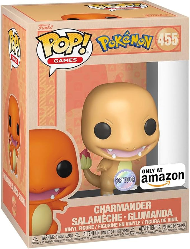 Funko Pop Games: Pokemon - Charmander - Softcolor - Amazon Exclusive - Collectable Vinyl Figure - Gift Idea - Official Merchandise - Toys for Kids & Adults - Video Games Fans