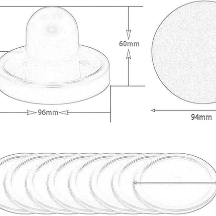 Generic Air Hockey Pushers and Air Hockey Pucks, Goal Handles Paddles for Adults and Kids Air Hockey Table Equipment for Game Tables