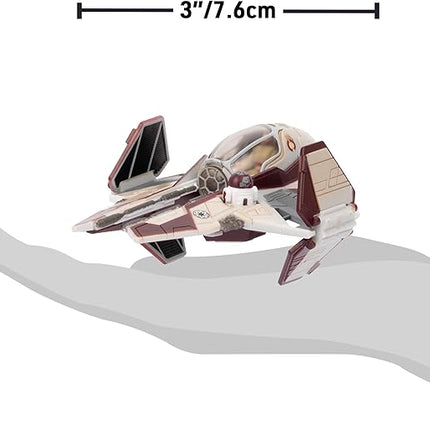 Star Wars Micro Galaxy Squadron Jedi Interceptor Mystery Bundle - 3-Inch and 2.5-Inch Vehicles with Accessories (Amazon Exclusive)