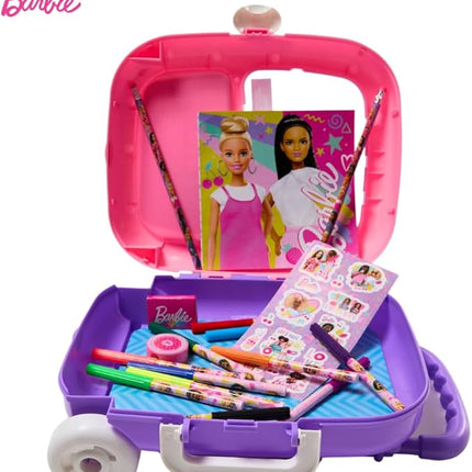 Barbie Color and Roll Activity Set with Carrying Case, Stickers, & Art Supplies