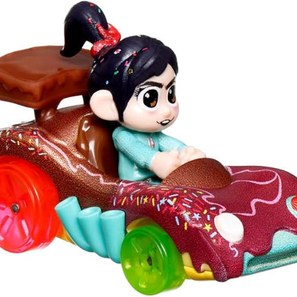 Hot Wheels RacerVerse Die-Cast Vehicle with Vanellope Driver 1:64 Scale, HKB88-4B10
