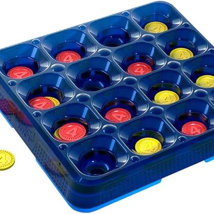 Connect 4 Frenzy Game | Bounce Discs 4 The Win | Family Party Games for Kids, Teens, and Adults | Ages 8+ | 2 to 6 Players | 10 Mins. | Portable Games