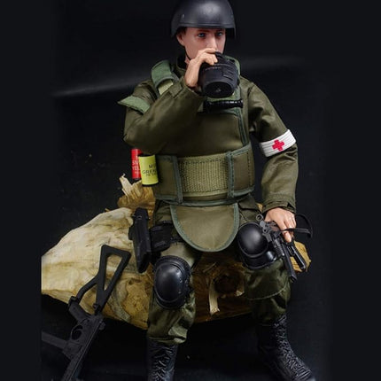 12 Inch Action Figures Military Set, 1/6 Scale Action Figures Set with Weapons and Accessories
