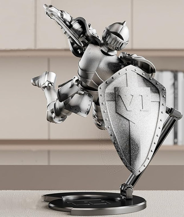 T13 Action Figure,Medieval Knight Action Figures,Dummy Lucky 13,3D Printed Robot Action Figure (Assembly Required) (Silver)