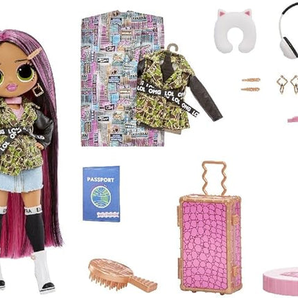 L.O.L. Surprise! OMG World Travel™ City Babe Fashion Doll with 15 Surprises Including Outfit, Travel Accessories and Reusable Playset – Great Gift for Girls Ages 4+