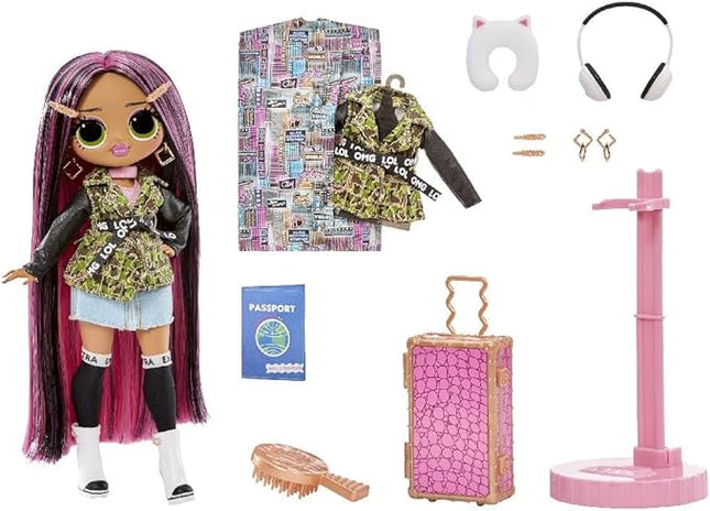 L.O.L. Surprise! OMG World Travel™ City Babe Fashion Doll with 15 Surprises Including Outfit, Travel Accessories and Reusable Playset – Great Gift for Girls Ages 4+