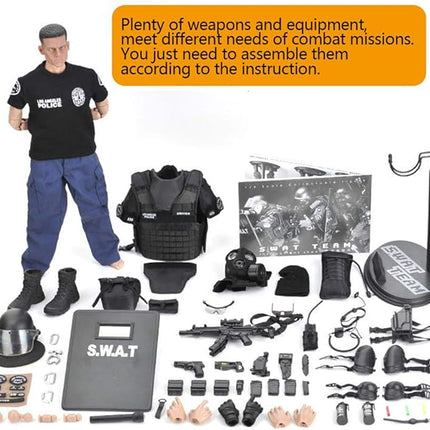 YEIBOBO ! Highly Detail Special Forces 12inch Action Figure SWAT Team (Point-Man)